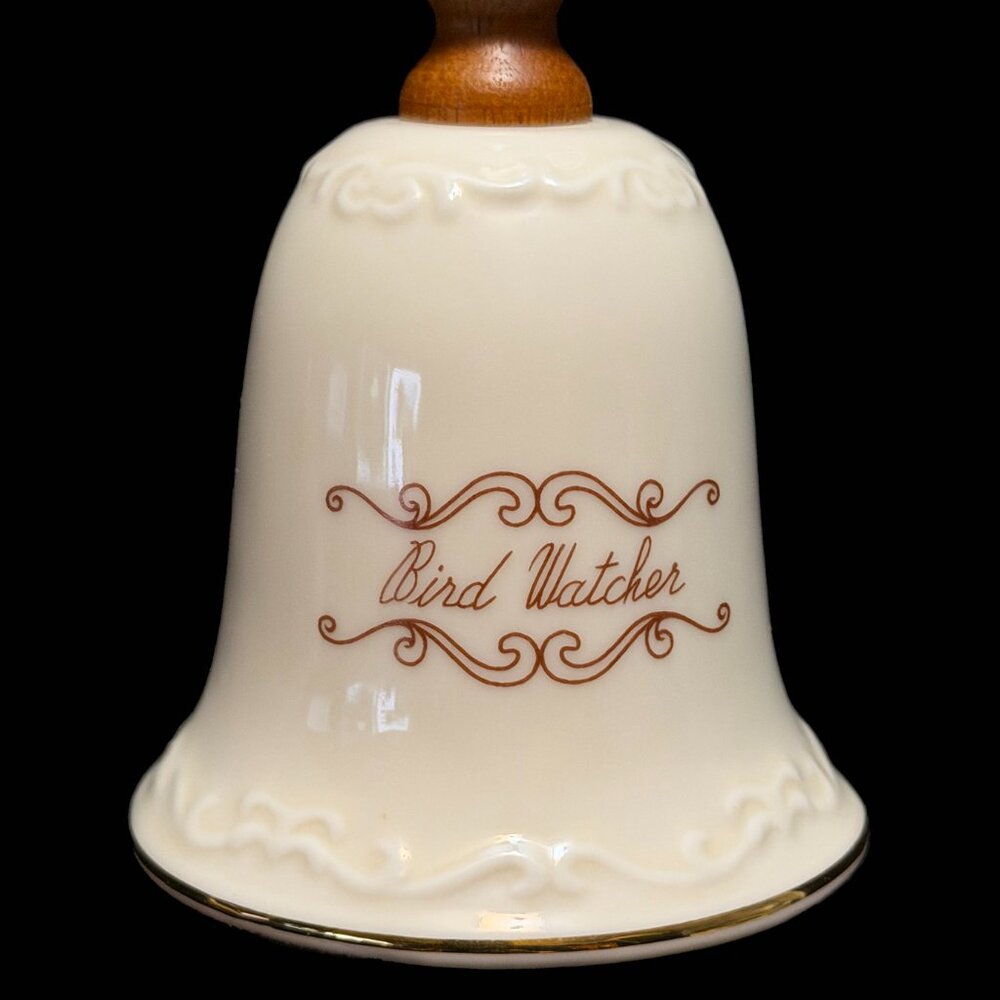 Vintage M.J. Hummel (Goebel) "Bird Watcher" Porcelain Bell - Picture 3 of 4